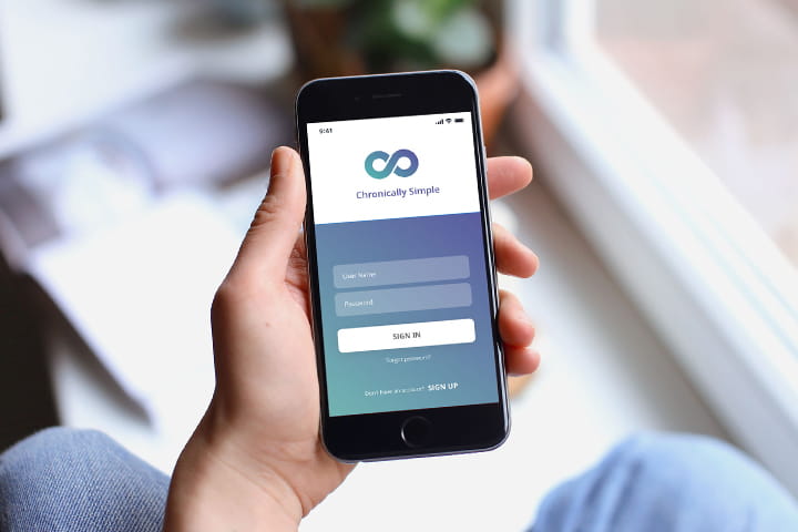 Chronically simple corporate wellness app